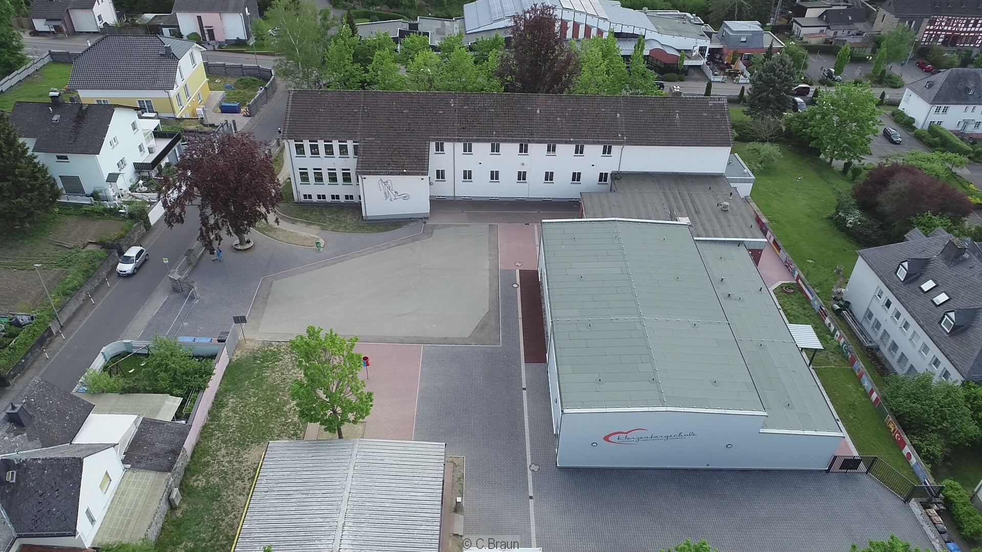 Luftbild Herzenbergschule Hadamar